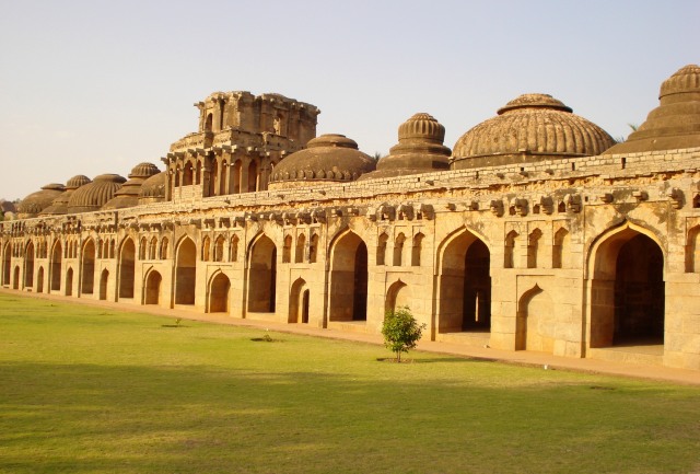 Elephant stables in Hampi India